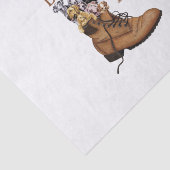 Camper Gift | Life Is Better In Hiking Boots Dog Tissuepapier (Detail)