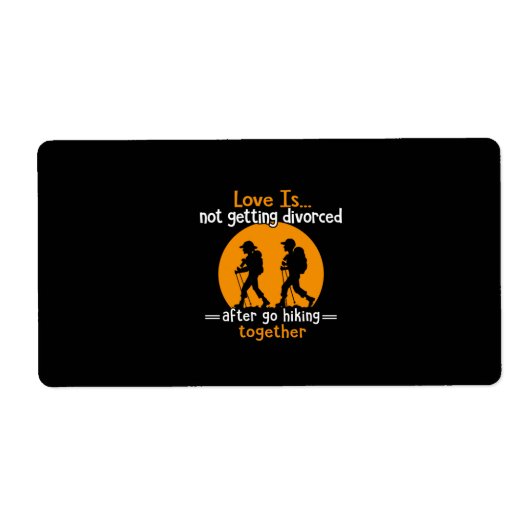 Camper Gift Love is Not Getting Devorced Xmas Etiket (Voorkant)