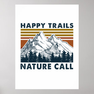 Camper Gift Vrolijke Natuur van de Weg van de We Poster