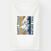 Camper Gift | Vrolijke Natuur van de Weg van de We Spandoek (Verticaal)