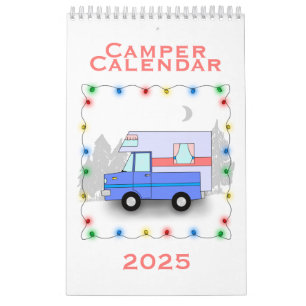 Camper Kalender 2025 - Enkele pagina Kleine Kalend