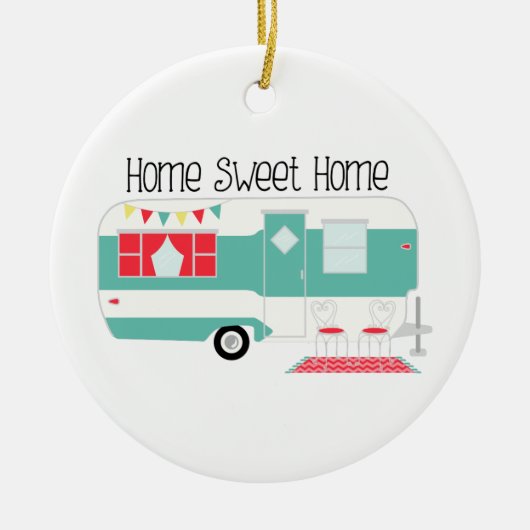 Camper Keramisch Ornament (Voorkant)
