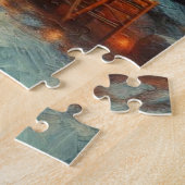 Camper Kerst in Desert Saguaro Cactus Legpuzzel (Zijkant)