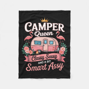 Camper Koningin Cly Sy Slimme Y Camng Rv Vrouwen Fleece Deken