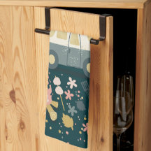 Camper Life! nachtelijke keukenhanddoek