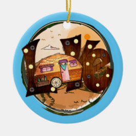 Camper Love - Travel Vacking Road Trip Keramisch Ornament