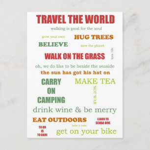 Camper Manifesto Briefkaart