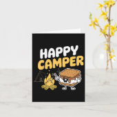 Camper Marshmallow Camping Smores Kawaii S'mores  Kaart (Gele Bloem)