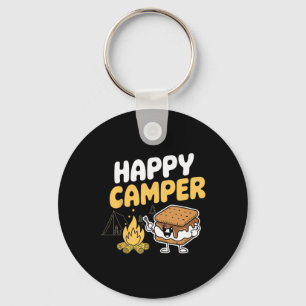 Camper Marshmallow Camping Smores Kawaii S'mores  Sleutelhanger