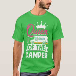 Camper Moeder Grappig Camping Koningin Van De Camp T-shirt