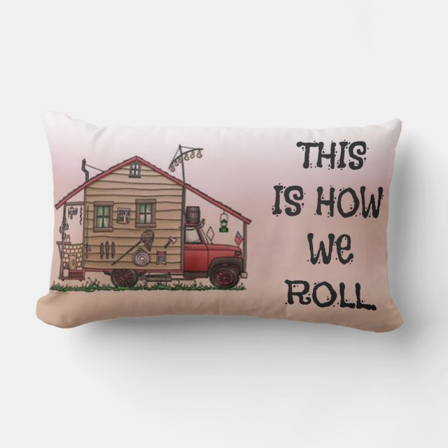 Camper of Motorhome Cushion Kussen (Voorkant)