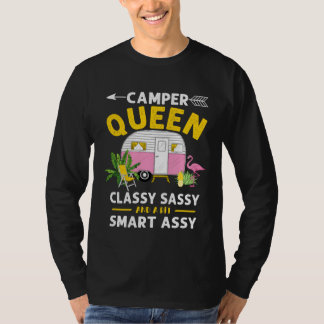 Camper Queen Classy Sassy Smart Assy Funny Men Wom T-shirt
