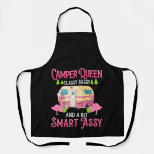 Camper Queen Classy Sassy Smart Funny Women Girls Schort