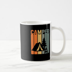 Camper Retro Grappig Kamperen Tent Vuur Pijnboom B Koffiemok