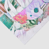 Camper Retro  Hippie Bon Voyage Adventure Tissuepapier (Detail)