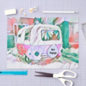 Camper Retro  Hippie Bon Voyage Adventure Tissuepapier (Craft)