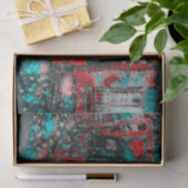 Camper Retro Hippie Road kan geluk bereiken Tissuepapier (Geschenk)