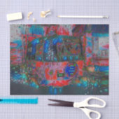 Camper Retro Hippie vindt uw groef en vibe Tissuepapier (Craft)