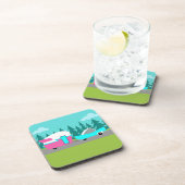 Camper Retro / Remorque et Dessous de verre de voi (Côté Droit)