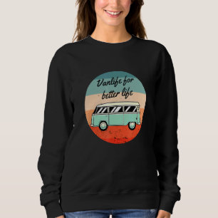Camper Retro Vintage Van Life Caravan Trui
