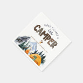 Camper | Rustisch Baby shower Servet (Hoek)