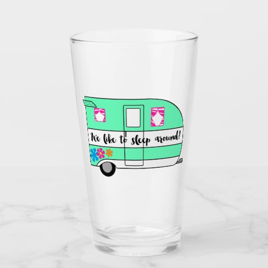"Camper RV" Glas (Voorkant)