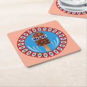 camper stuff vierkante kartonnen onderzetter (Schuin)