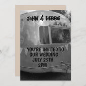 CAMPER TRAILER BRUILOFT uitnodigingen