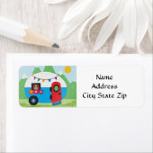 "CAMPER, TRAILER OU R.V." Étiquette de retour (En situation)