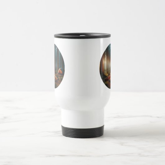 Camper Travel Mug With A Camping Site (Centre)