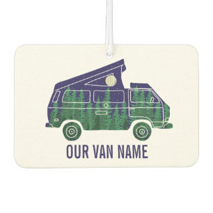 Camper Van met Pop omhoog Vertekende de Tekst van  Luchtverfrisser