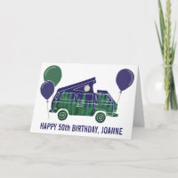 Camper Van met Uitklapbare Tent Maatwerk Tekst Kaa