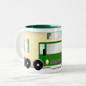 Camper Van/RV Tweekleurige Koffiemok (Voorkant links)