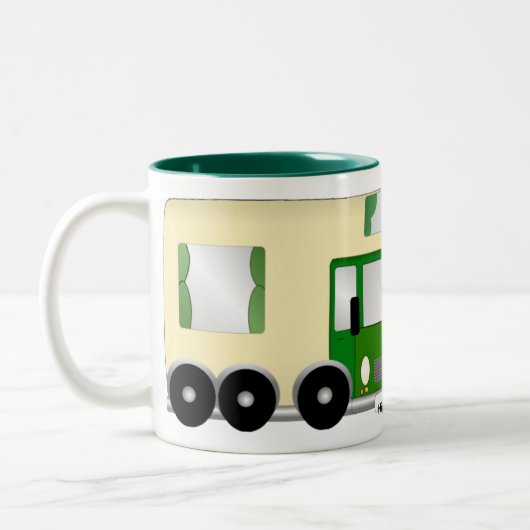 Camper Van/RV Tweekleurige Koffiemok (Links)