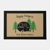 Camper Van Tan en Black Deurmat (Voorkant)