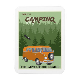Camper Van Travel-opslagplaats Magneet