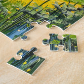 Camper Vans door Tulip Fields Fantasy Schilderij Legpuzzel (Zijkant)