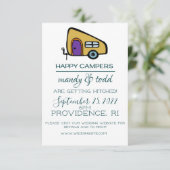 Camper Wedding-uitnodigingen Kaart (Staand voorkant)