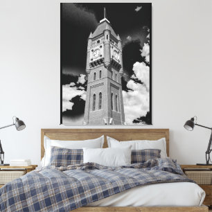 Camperdown Clock Tower Bewaker van de Tijd Canvas Afdruk
