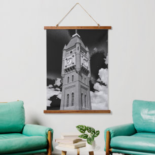 Camperdown Clock Tower Bewaker van de Tijd Hangend Wandkleed