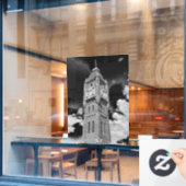 Camperdown Clock Tower Bewaker van de Tijd  Raamsticker (Cafe Raam)