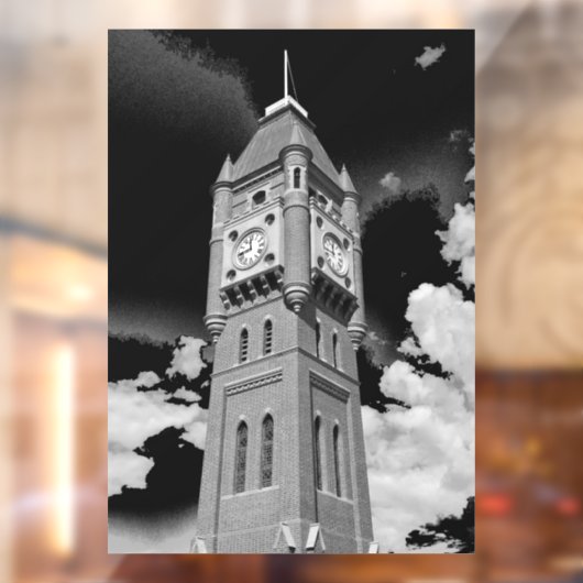 Camperdown Clock Tower Bewaker van de Tijd  Raamsticker (Vel 2)