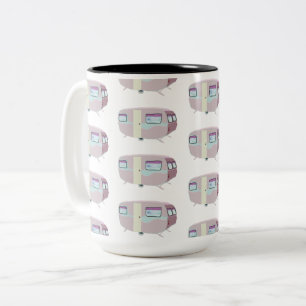 camperpatroon tweekleurige koffiemok