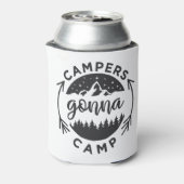 Campers Gonna Camp op een Blikjeskoeler (Blikje Achterkant)