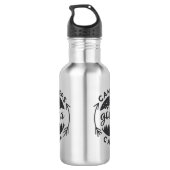 Campers Gonna Camp op een Waterfles (Achterkant)