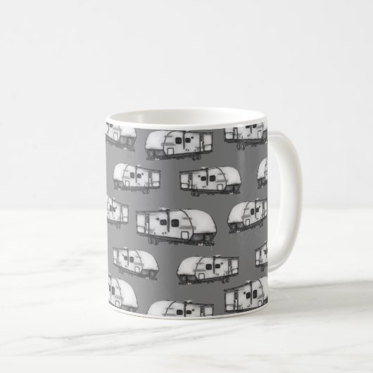 Campers - Gray Coffee Mug (Devant droit)
