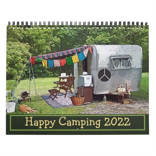  Campers Happy Camping 2022-kalender Kalender (Hoes)