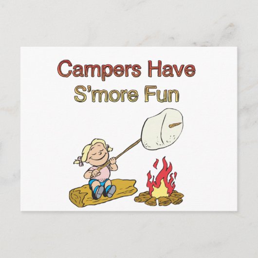 Campers hebben S'r plezier Briefkaart (Voorkant)