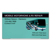 Campers Recreatief Reizen Magnetisch Visitekaartje (Voorkant)