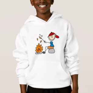 Campeur rôtissant des T-shirts et des cadeaux de